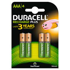 Baterija punjiva 1.2V LR03 750mAh Duracell 1/4