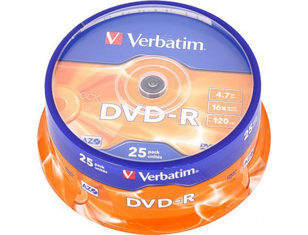DVD-R Verbatim 4.7 Gb pak 25/1